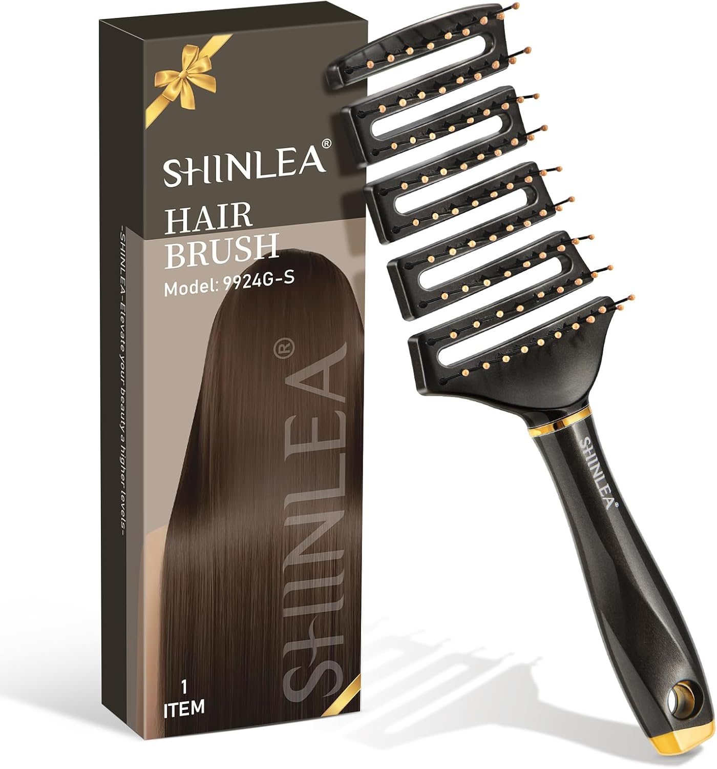Hair Brush - SHINLEA Detangling brush Anti Tangle for Wet & Dry Use