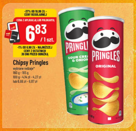 [Polomarket] Chipsy Pringles 160-165g - wybrane rodzaje