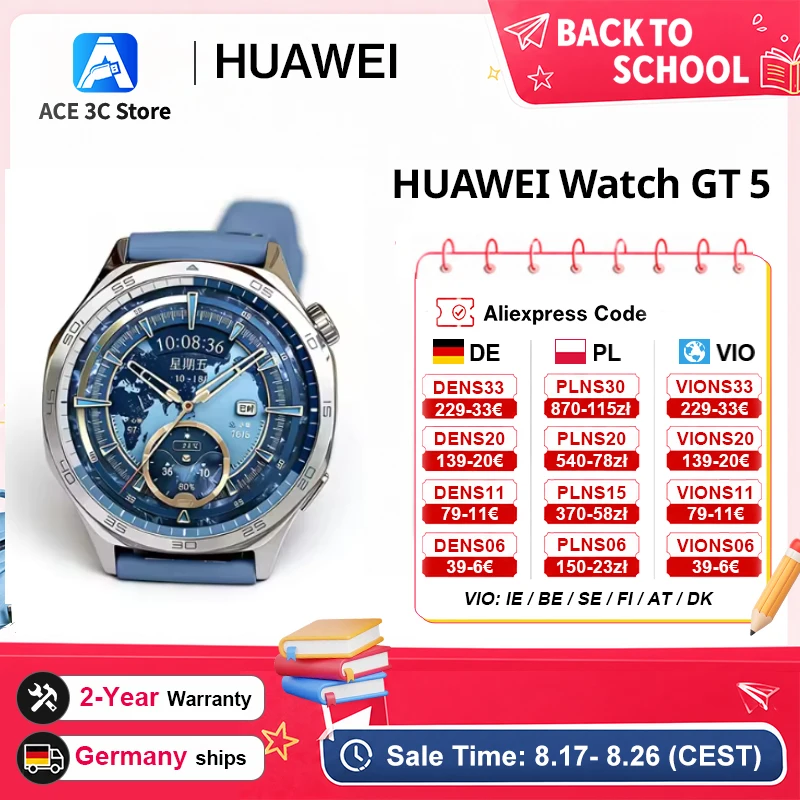 HUAWEI Watch GT 5 46mm NFC BT 5.2 do 14 dni