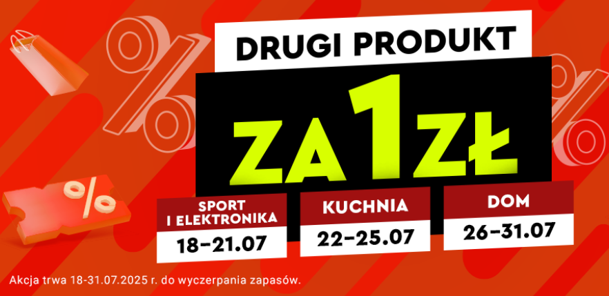 Promocja drugi produkt za 1 zł w Biedronka Home
