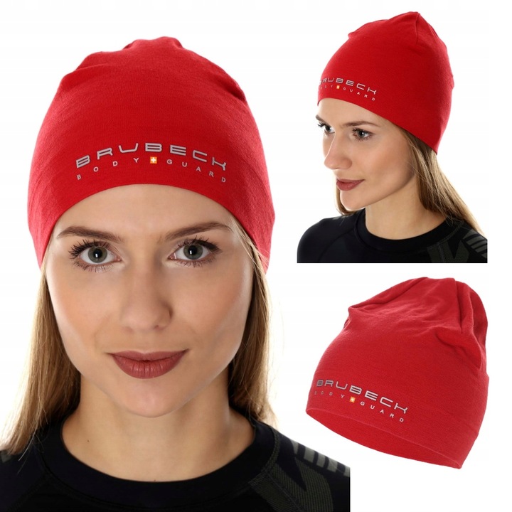 Brubeck czapka Extreme Wool unisex burgundowy L/XL