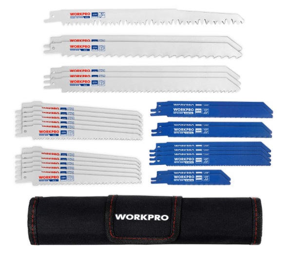 WORKPRO Zestaw brzeszczotów do drewna, metalu i tworzywa sztucznego, 32-częściowy