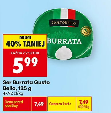 Ser Burrata Gusto Bello Biedronka