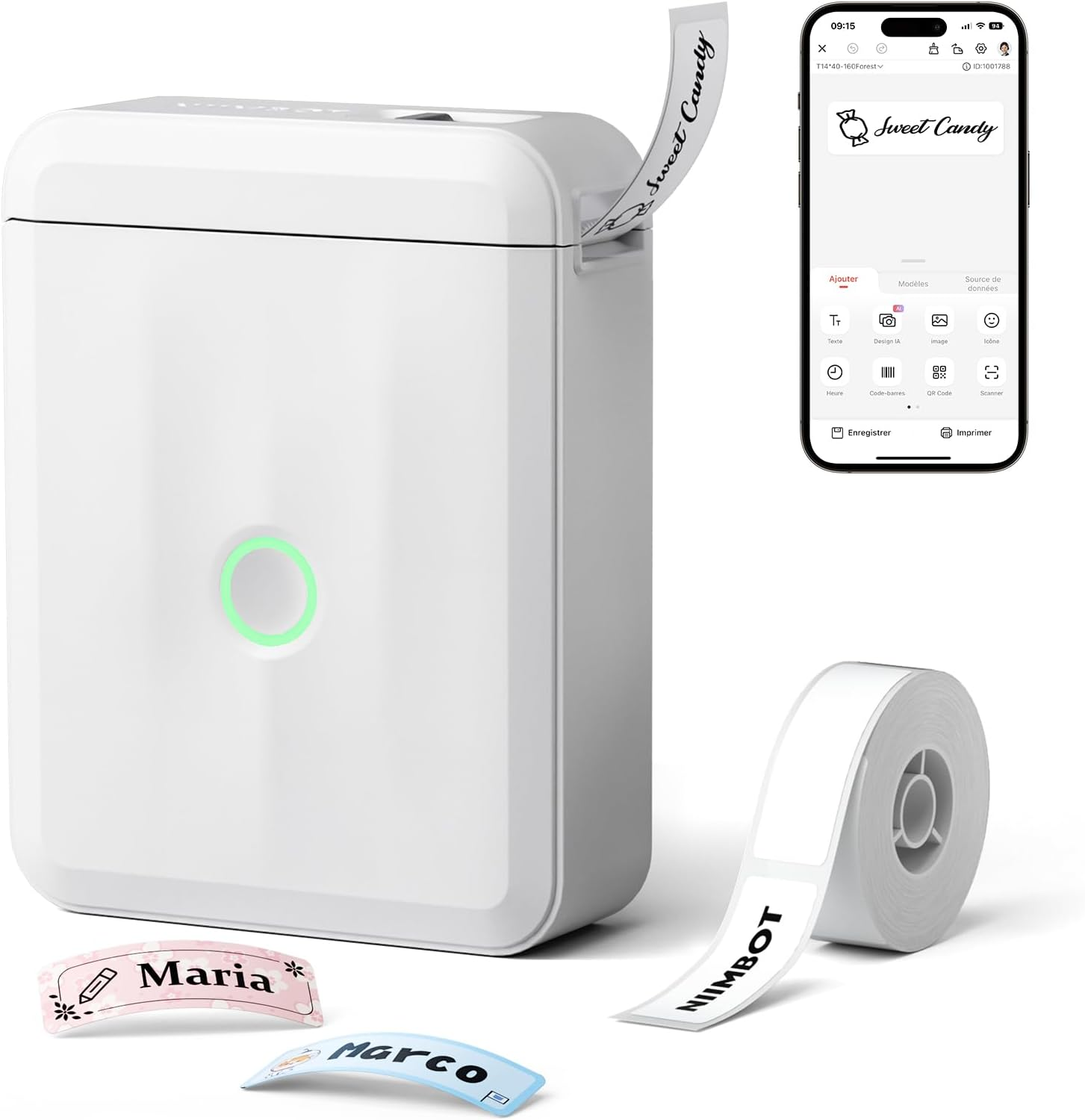 NIIMBOT D110 Label Maker with Adhesive Tape