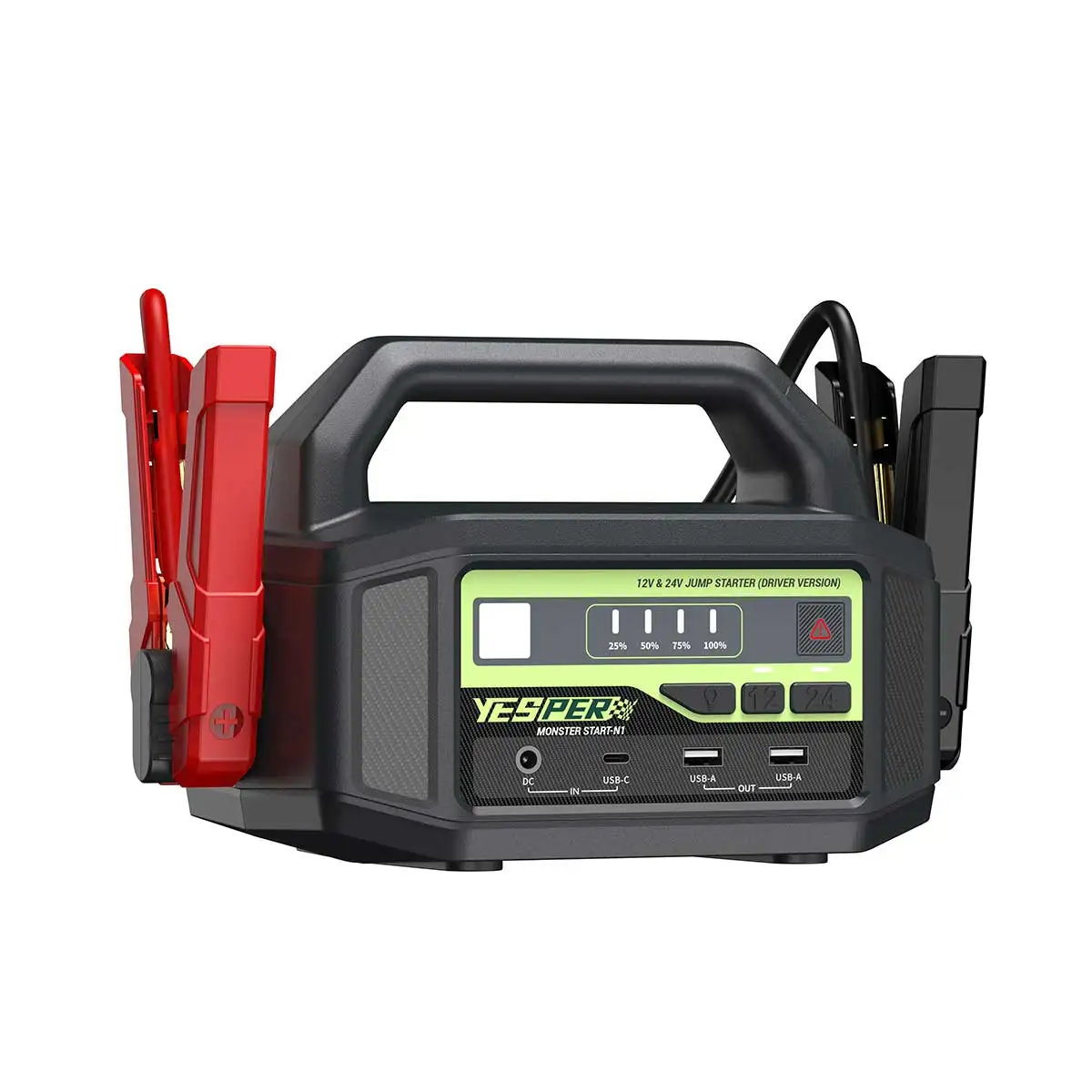 YESPER 12V/24V 6000A Jump Starter: Stacja zasilania urządzenie rozruchowe 36400mAh