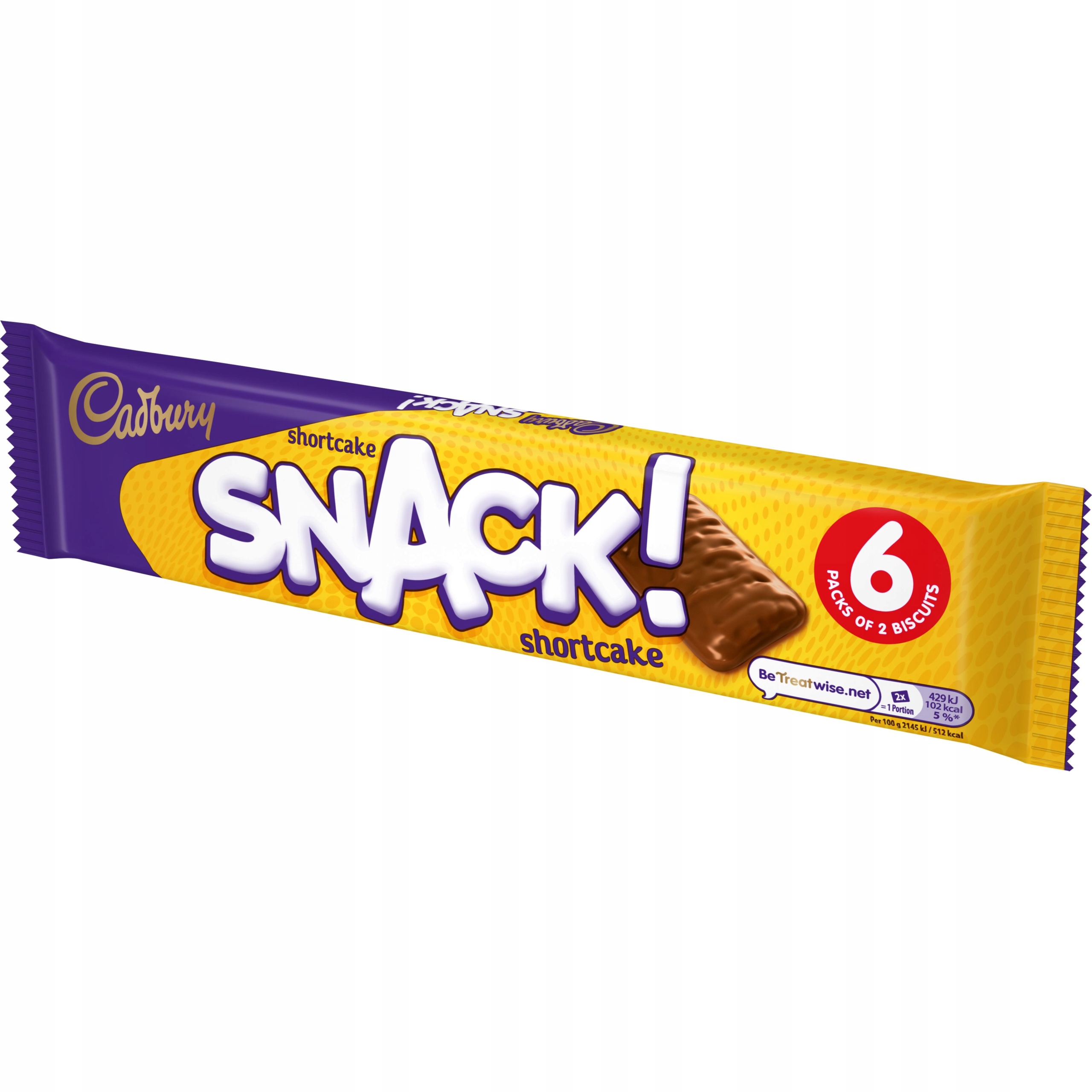 Ciastka w polewie Cadbury Snack, 120 g (waż.8.05.2026)