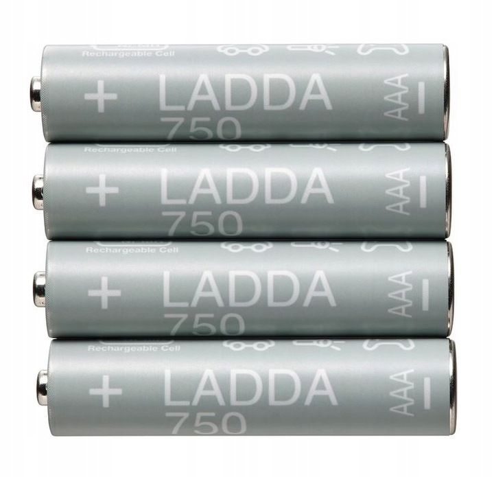 KEA LADDA AAA R3 750mAH 4 szt. Cienkie paluszki akumulatorki