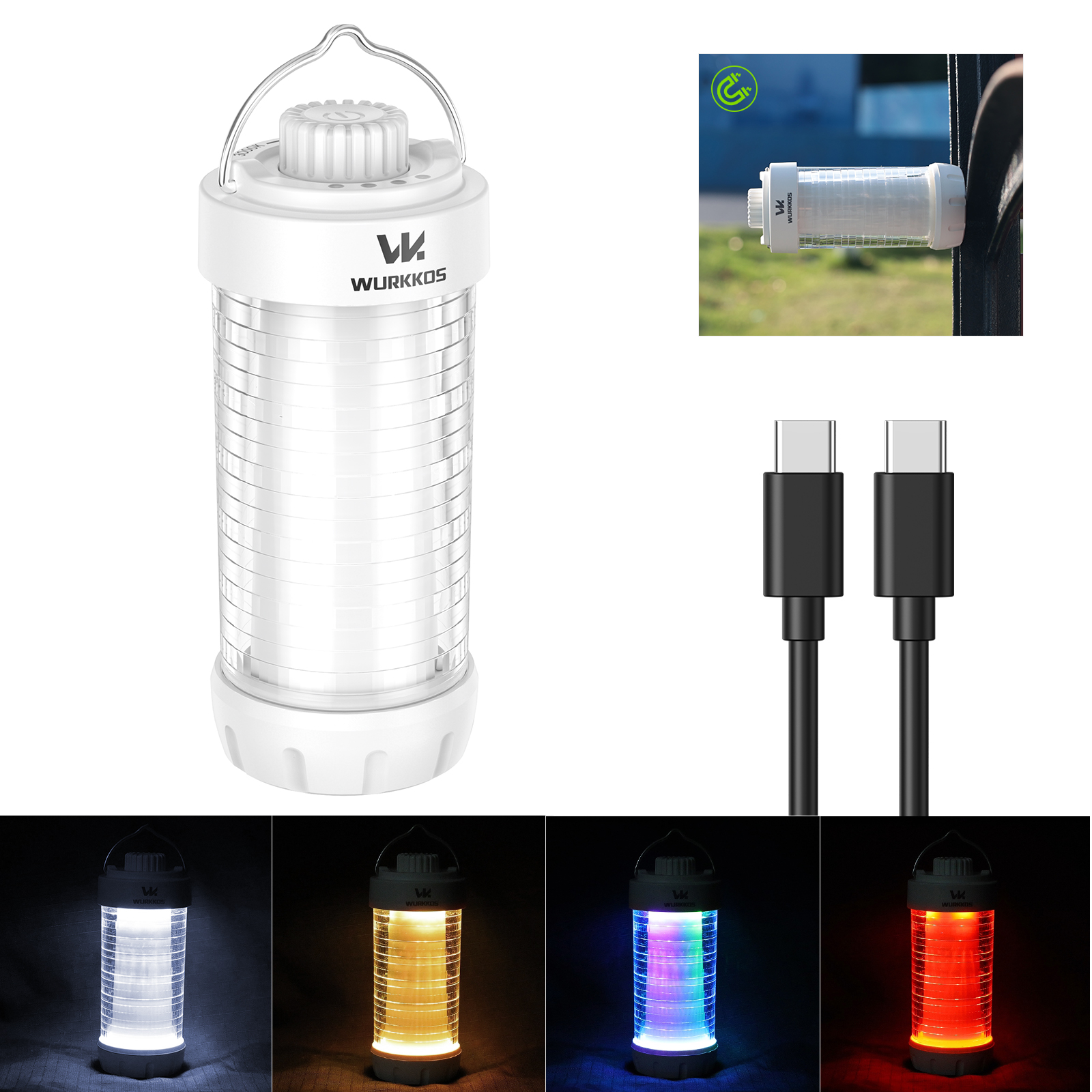 Lampa kempingowa Wurkkos CL01 (możliwe ~68zł) - akumulator 5000mAh, USB-C, do 300h pracy, funkcja powerbank