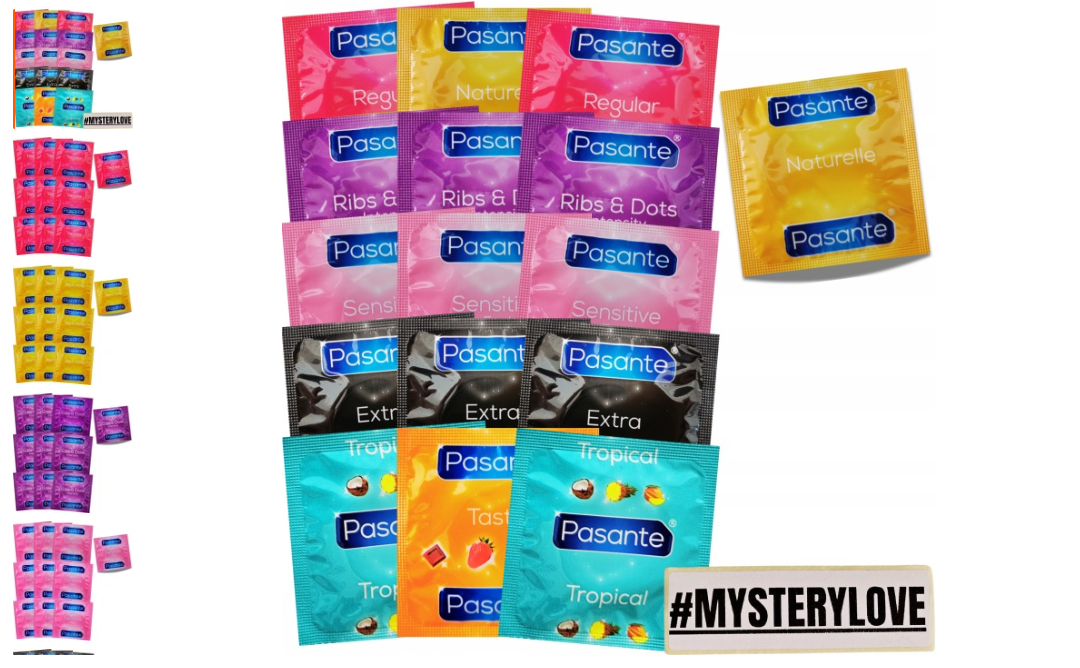 [Allegro] Zestaw Prezerwatyw PASANTE 100 sztuk - Super Cena