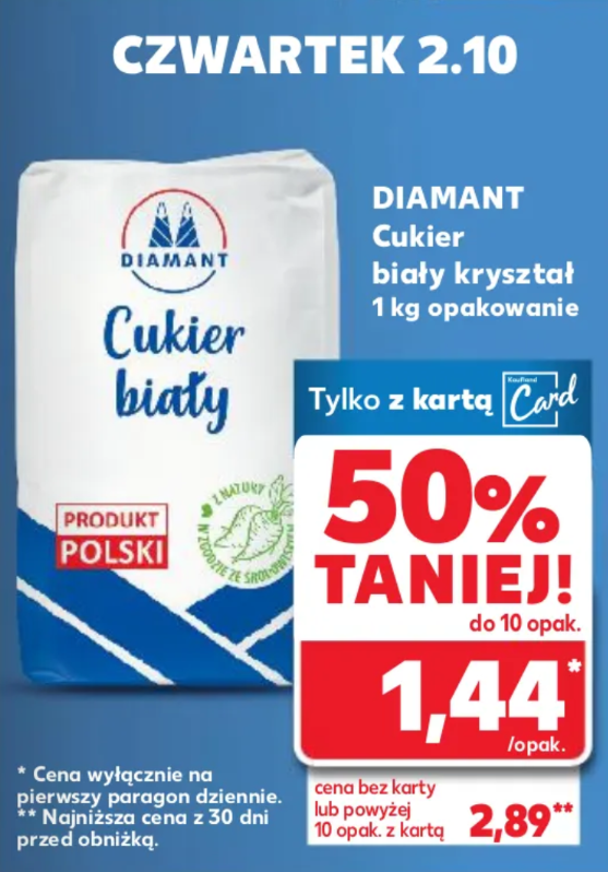 Cukier biały kryształ DIAMANT 1kg