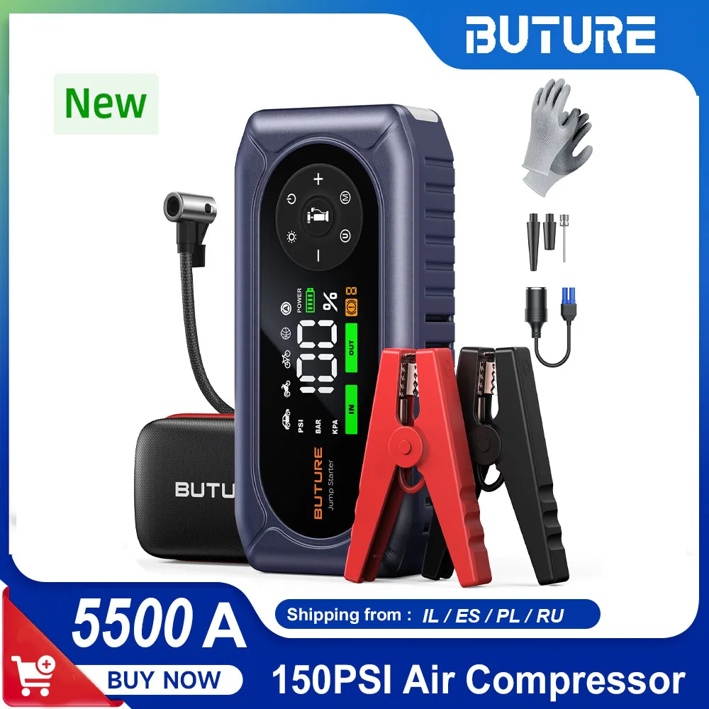 BUTURE 5500A Rozrusznik Samochodowy Power Bank