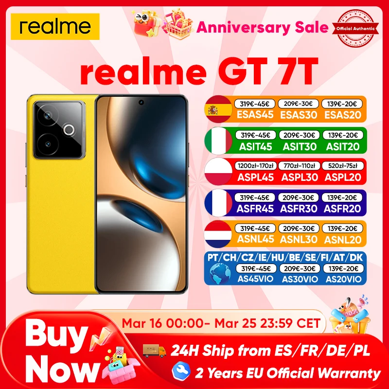Smartfon Realme GT 7T 5G Global Version
