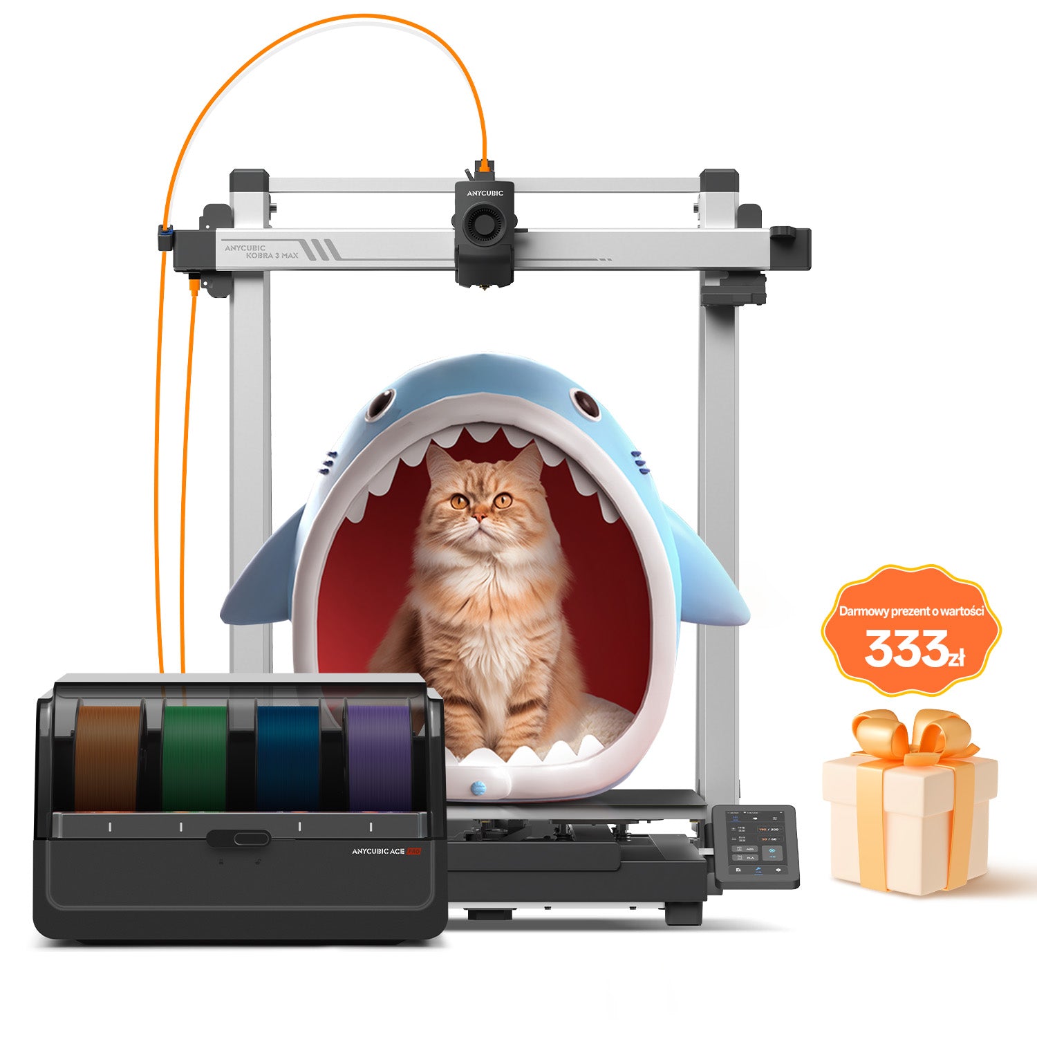 Drukarka 3D Anycubic Kobra 3 Max Combo