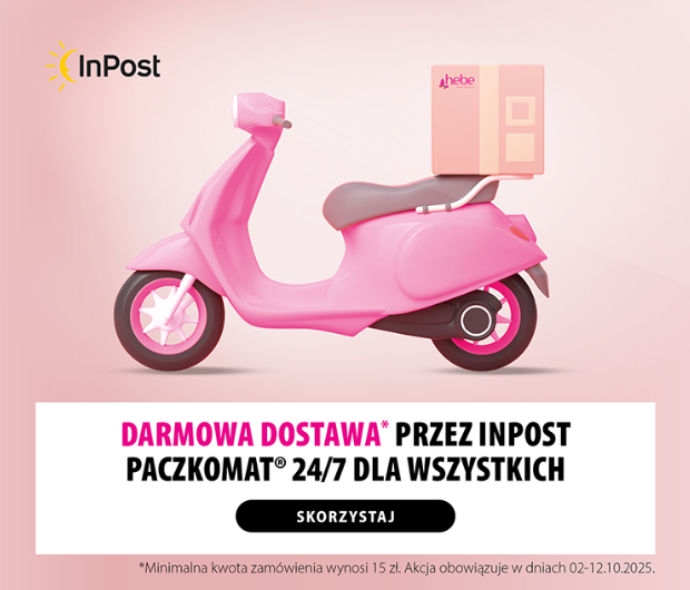 Darmowa dostawa w Hebe przez InPost dla zamówień powyżej 15 zł