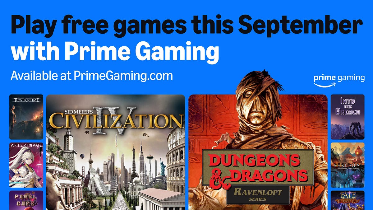 Prime Gaming Wrzesień 2025: Sid Meier’s Civilization IV: The Complete Edition, Dungeons & Dragons: Ravenloft Series i inne