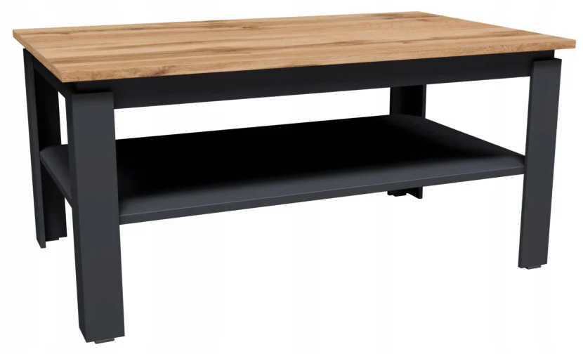 Ława stolik kawowy CR3-STERN 90 cm grafit-wotan z półką