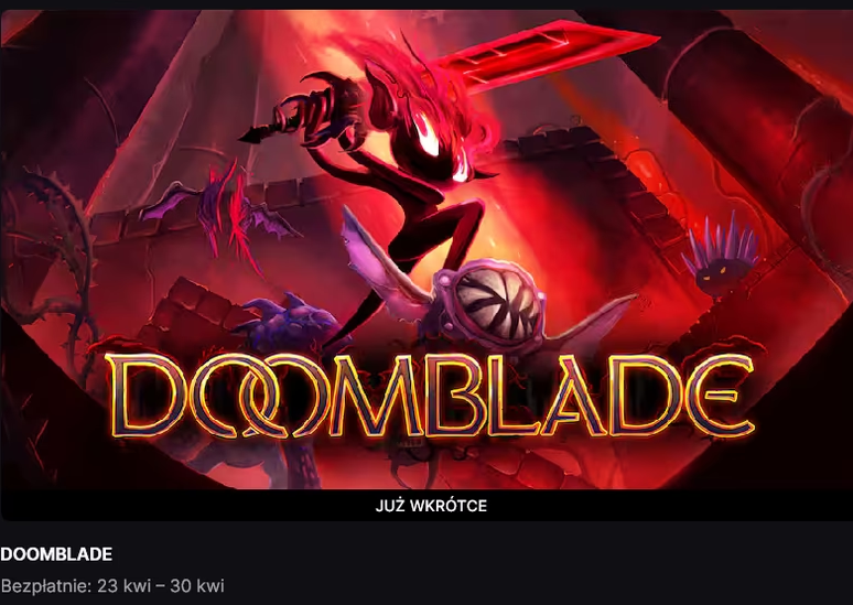[Epic Games] Darmowa gra - DOOMBLADE od 23 kwietnia
