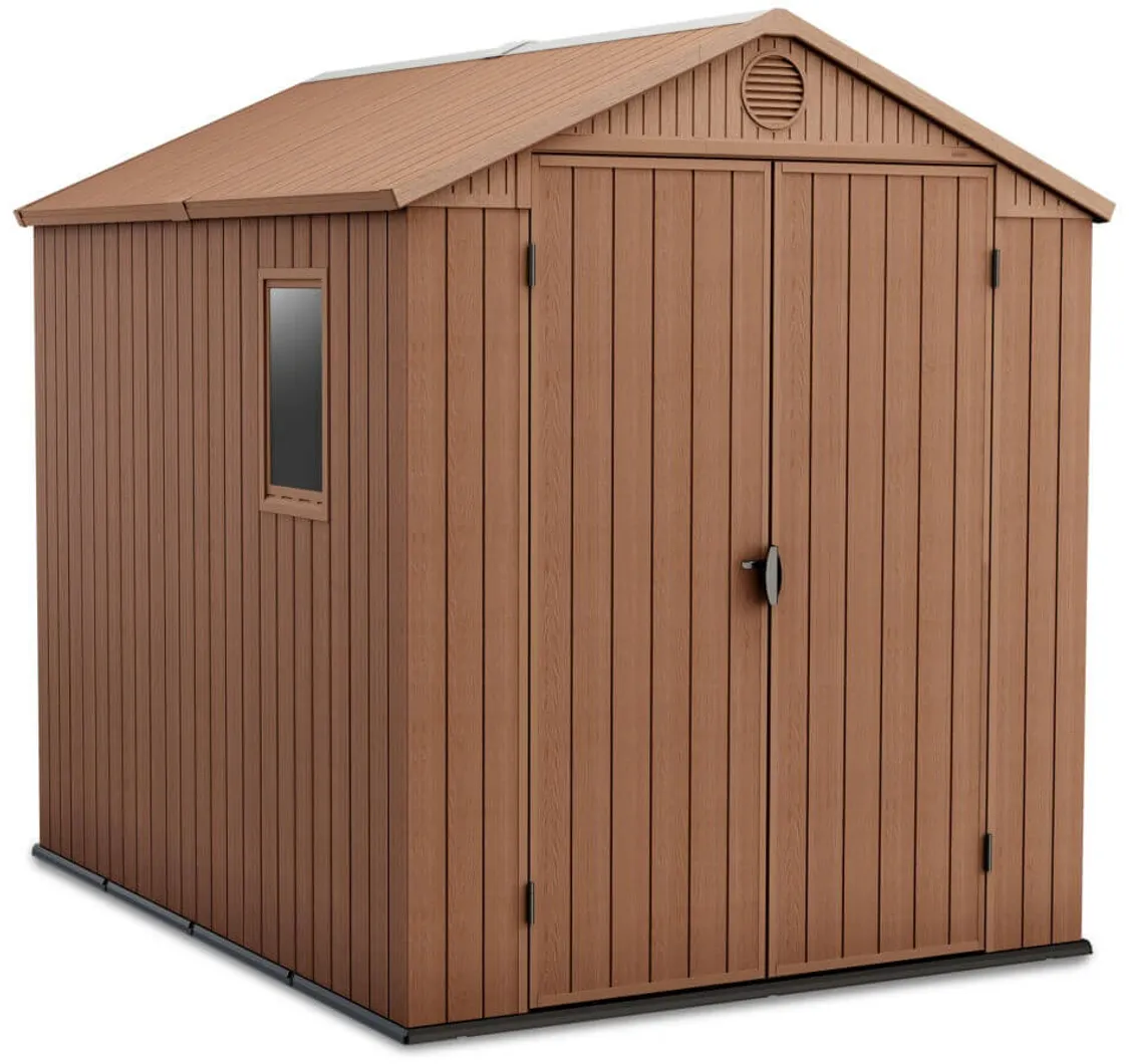 Domek ogrodowy darwin 6x8 wood brown