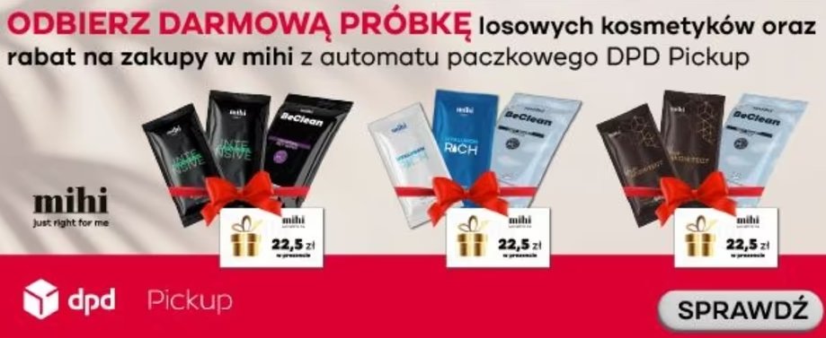 [DPD Mobile] Darmowy zestaw próbek kosmetyków od MIHI CARE i rabat na zakupy