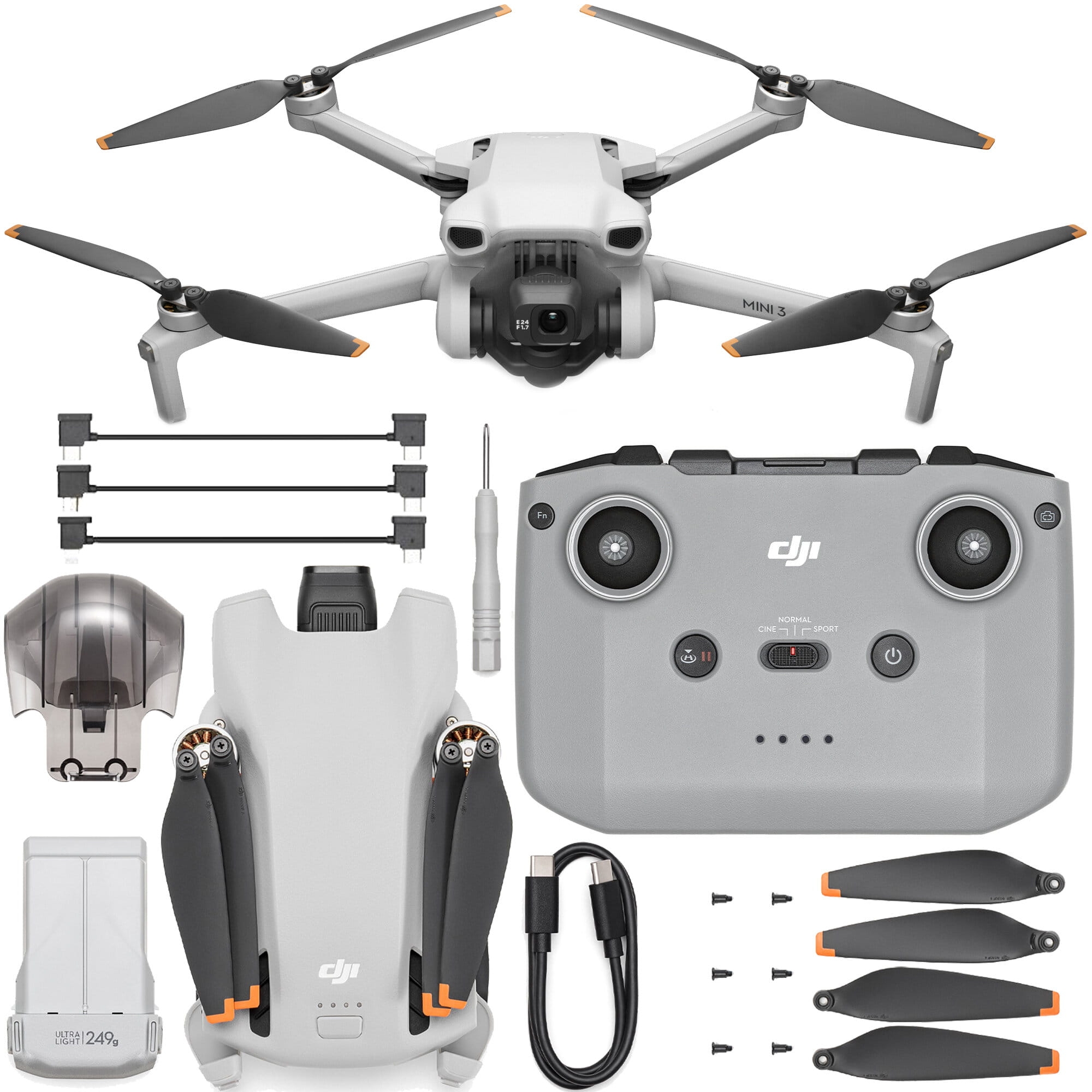 Dron DJI Mini 3 Refurbished - do 38 min lotu, kamera 4K, waga 248 g