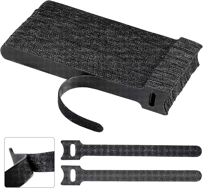 Opaski kablowe na rzep 60 szt. 150 × 12 mm