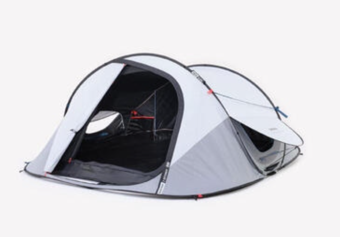 Namiot kempingowy Quechua 2 Seconds Fresh&Black 3-osobowy [Oficjalny sklep Decathlon]