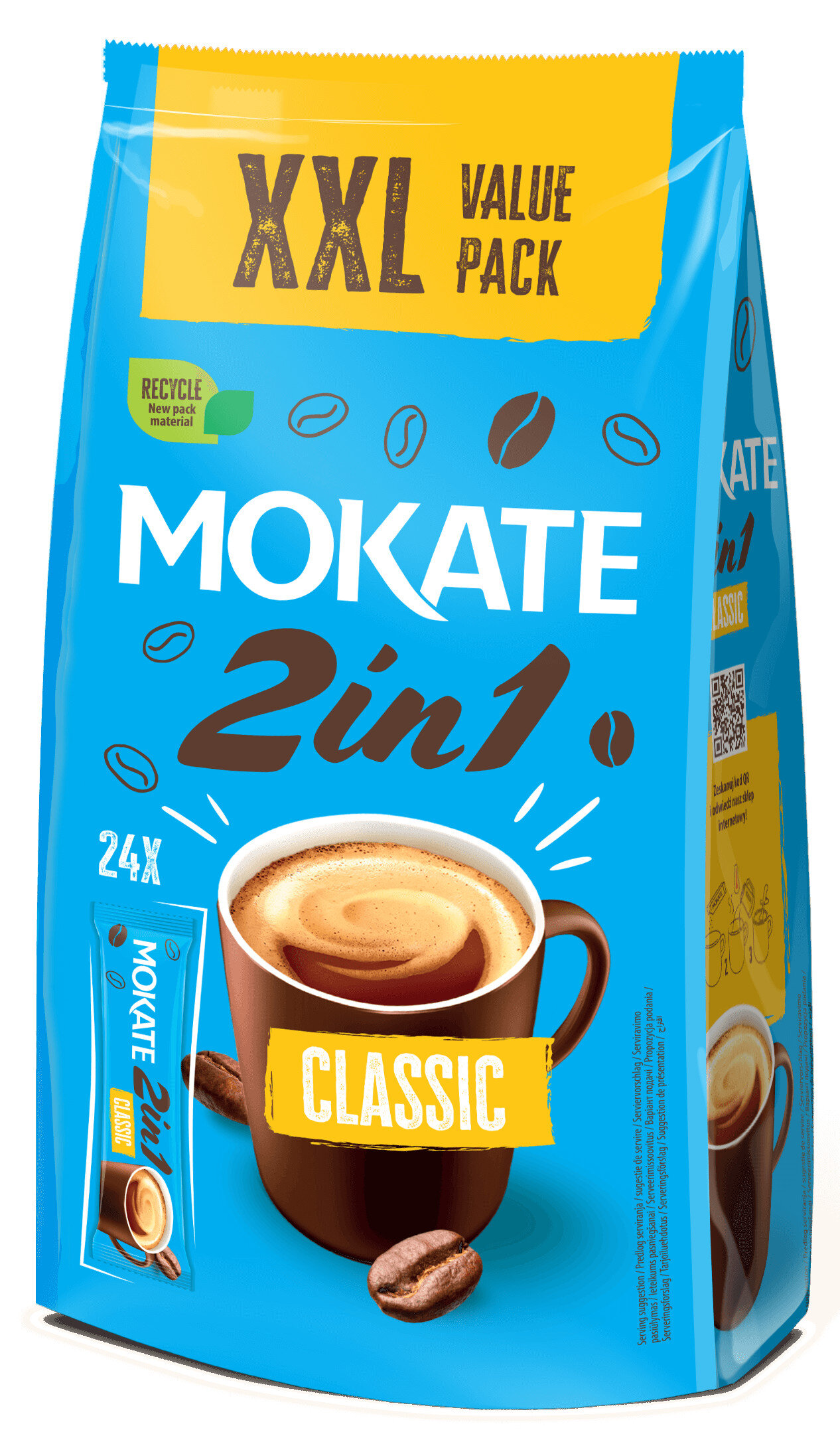 Kawa rozpuszczalna MOKATE 2in1 Classic XXL (24 szt.)