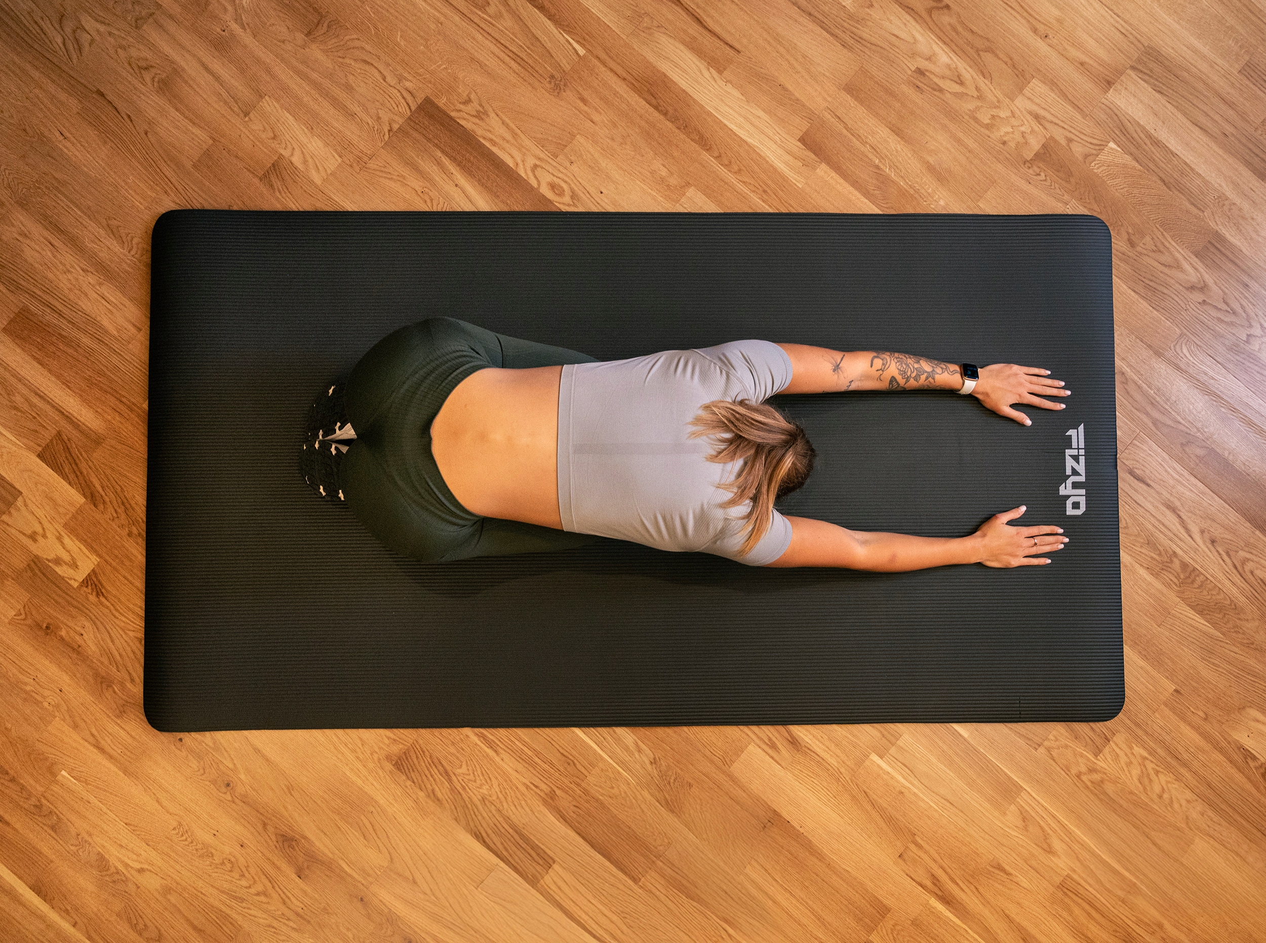 DUŻA GRUBA Mata do Ćwiczeń Jogi Pilatesu 190x100 Karimata NBR Fitness 1,5cm