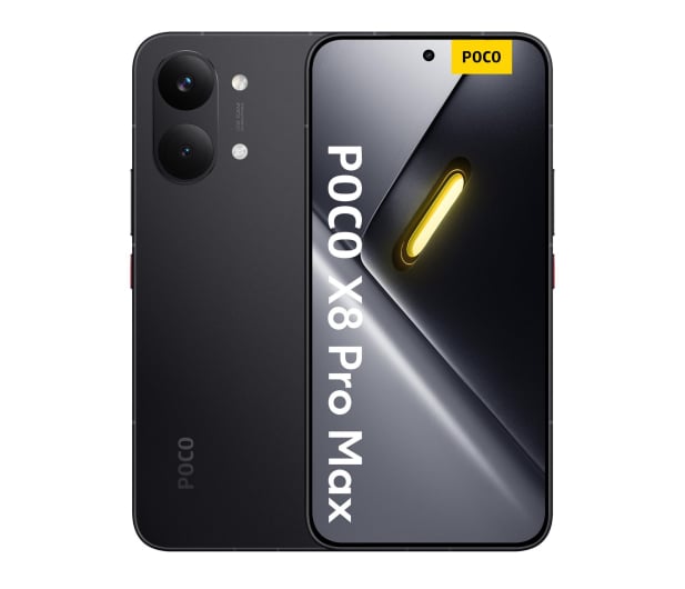 Smartfon Xiaomi POCO X8 Pro Max 12/512GB Black 8500mAh + Gratis słuchawki lub głośnik