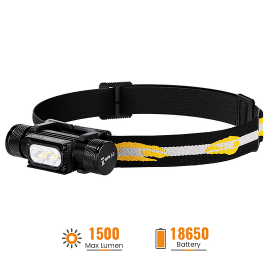 Latarka czołowa Sofirn H35R LED z akumulatorem i czerwonym światłem o długości fali 660 nm