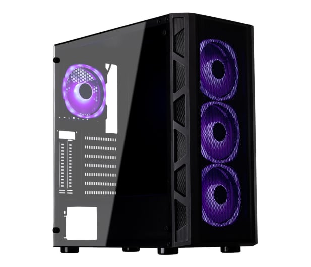 Obudowa Komputerowa SMX Chest TGM (Zainstalowane 4 wentylatory 120 mm ARGB / ATX)