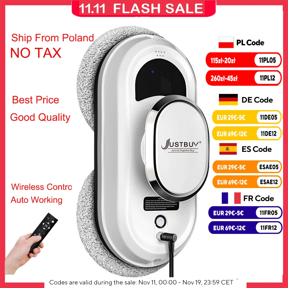 Robot do mycia okien JustBuy $37,97