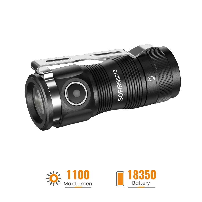 Latarka Sofirn SC13 Nichia 519A 1100 Lumens Mini Flashlight latarka