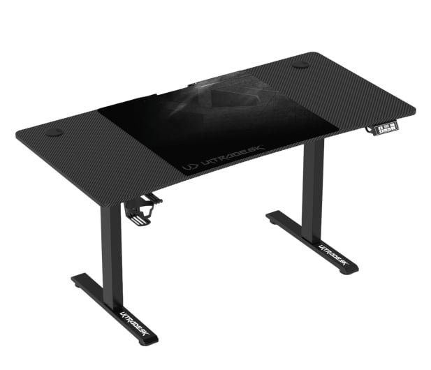 Biurko Elektryczne Ultradesk LEVEL V2 (stalowe nogi, uchwyt na słuchawki i napój)
