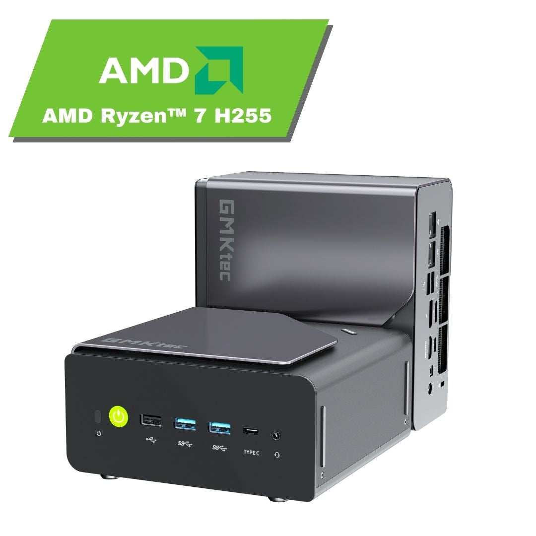 Mini PC GMKtec NucBox K12 AMD Ryzen™ 7 H 255 64 GB pamięci RAM + dysk SSD 1 TB GMKtec