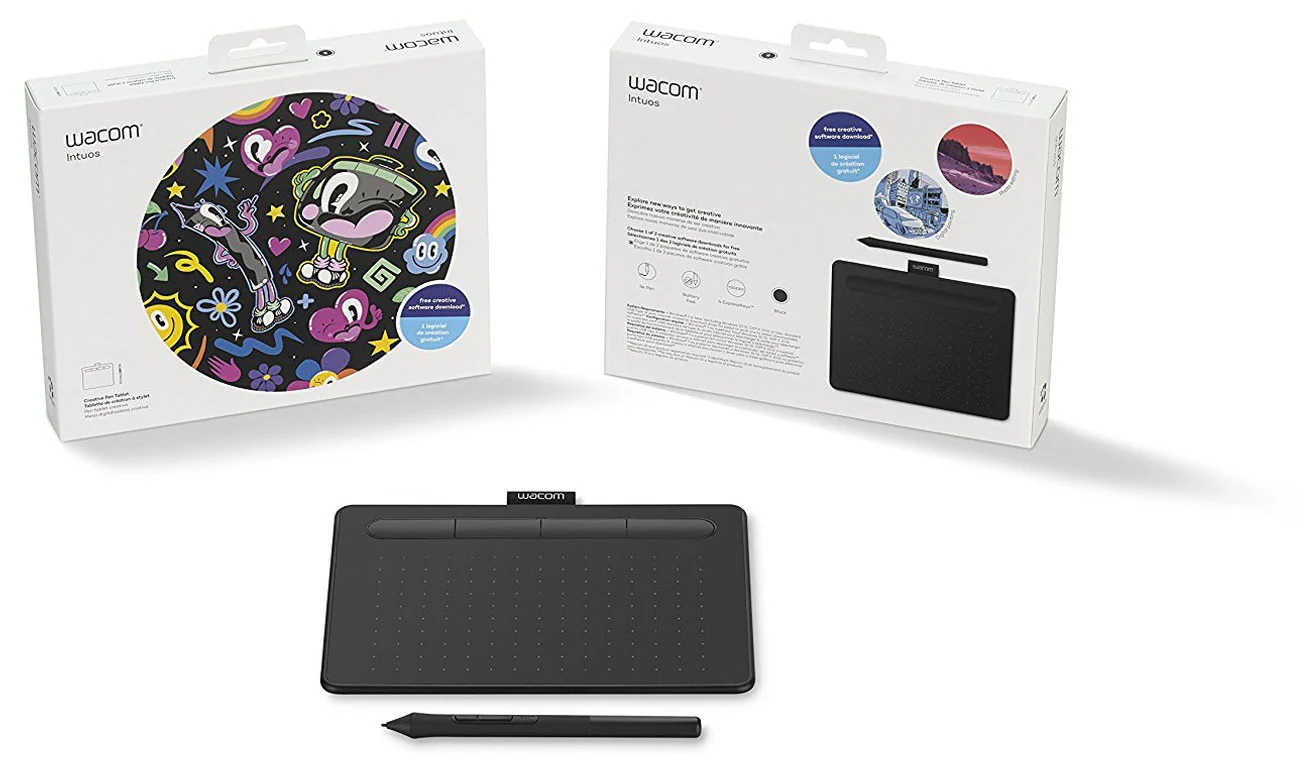 Tablet piórkowy + piórko 4K Wacom Intuos S, rozdz. 2540 lpi