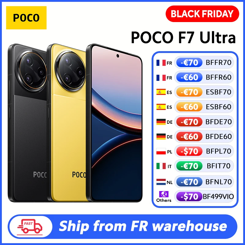 Smartfon POCO F7 Ultra + ładowarka 120W + case. Szybka dostawa