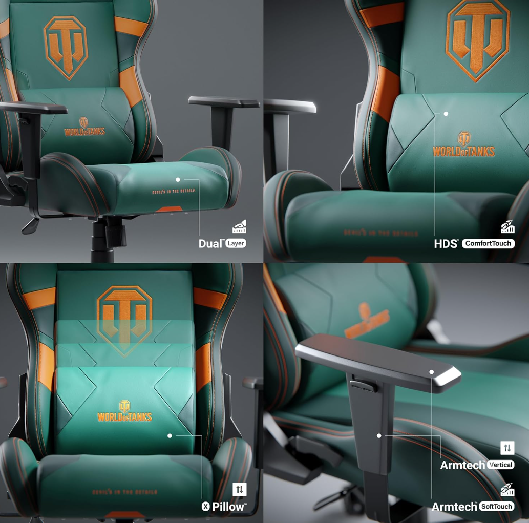 Fotel gamingowy Diablo X-One 2.0 World of Tanks