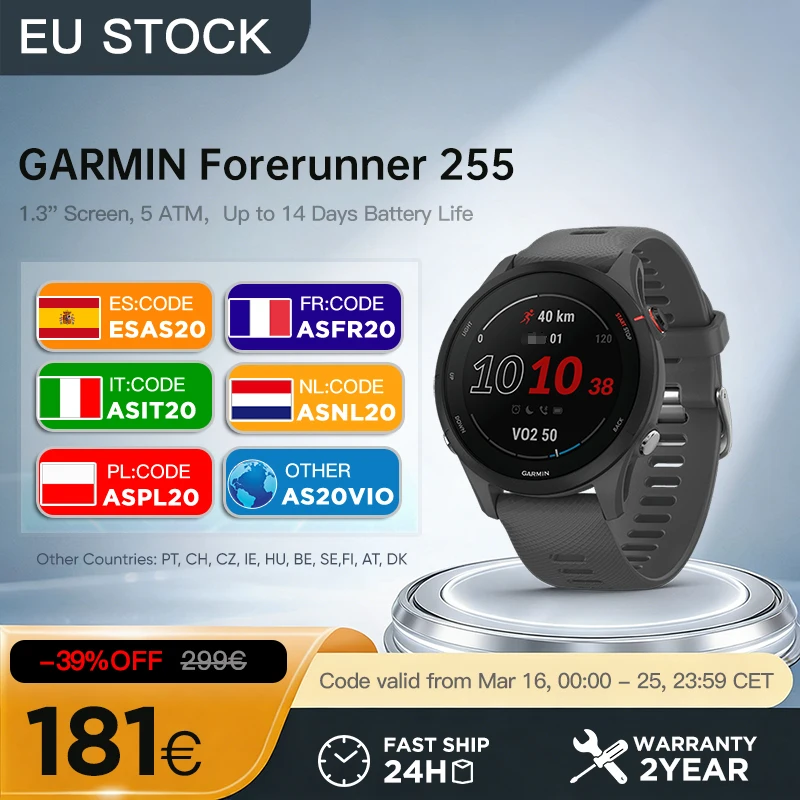 Smartwatch Garmin Forerunner 255