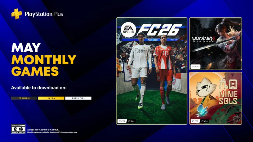 Playstation Plus Essential na Maj: EA Sports FC 26, Wuchang: Fallen Feathers, Nine Sols