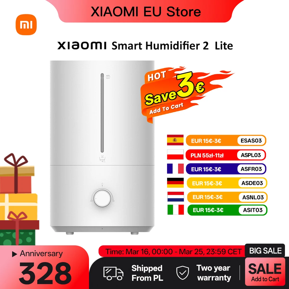 Nawilżacz powietrza XIAOMI Humidifier 2 Lite