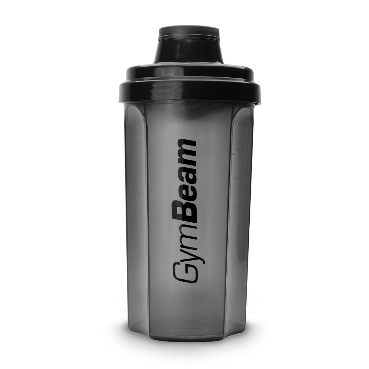 [GymBeam] Czarny szejker Transparent Black 700 ml - GymBeam