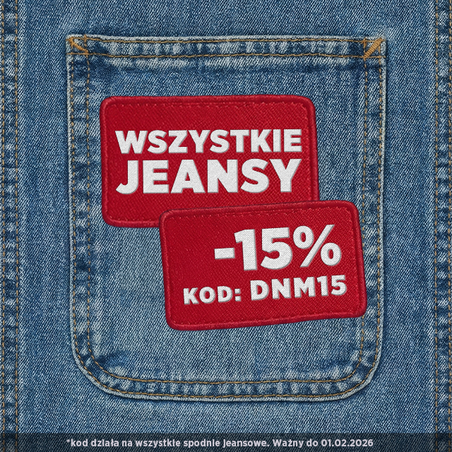 Kod rabatowy -15% na wszystkie jeansy w urbancity.pl