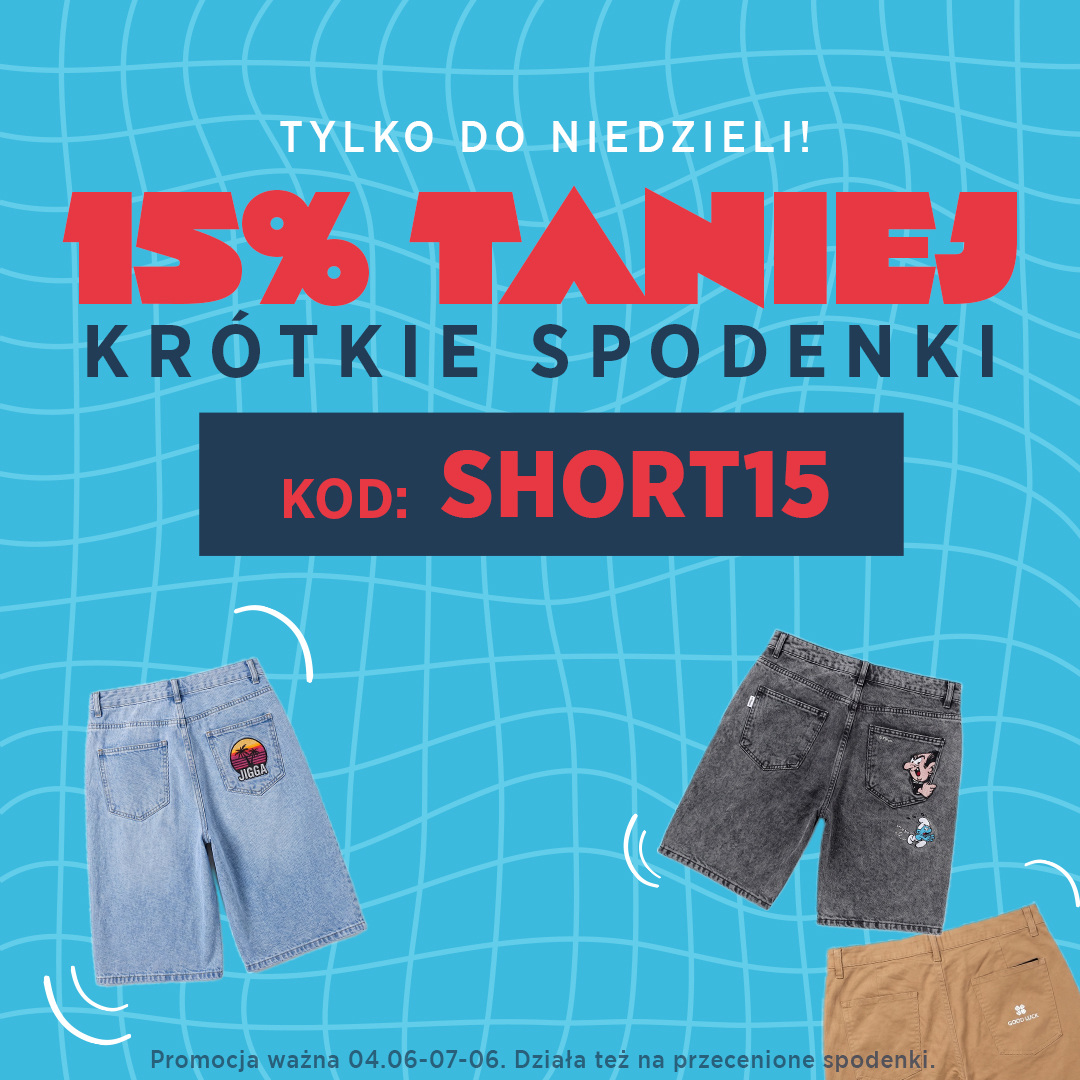 Kod rabatowy -15% na wszystkie spodenki w UrbanCity.pl