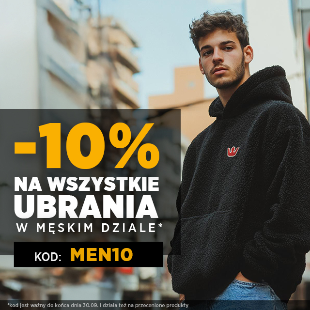 Kod rabatowy -10% na wszystkie męskie ubrania w urbancity.pl