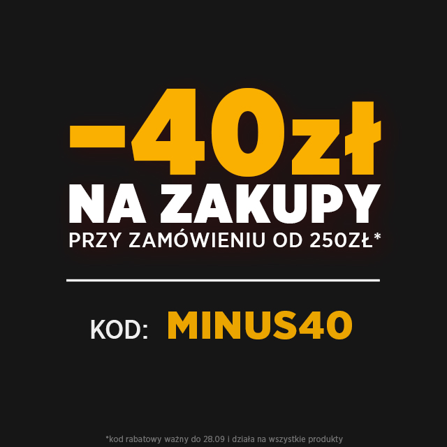 Kod rabatowy w urbancity.pl -40 zł przy zamówieniu od 250 zł