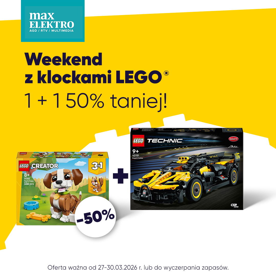 1 + 1 50% taniej na klocki LEGO