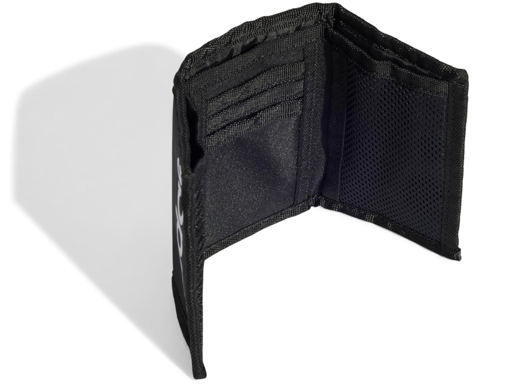 [Amazon] Portfel adidas - liniowy unisex, czarny/biały, jeden rozmiar