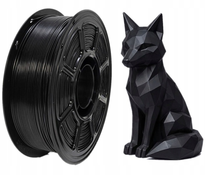 FILAMENT FilarON 3D PETG BLACK CZARNY 1,75MM 1KG SZPULA AMS DRUK 3D
