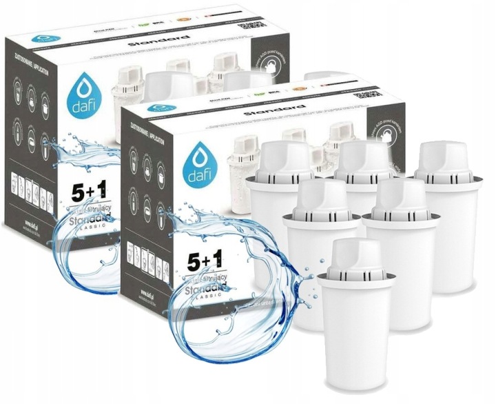 Wkład Dafi Classic do dzbanka filtrującego wodę, 12 szt